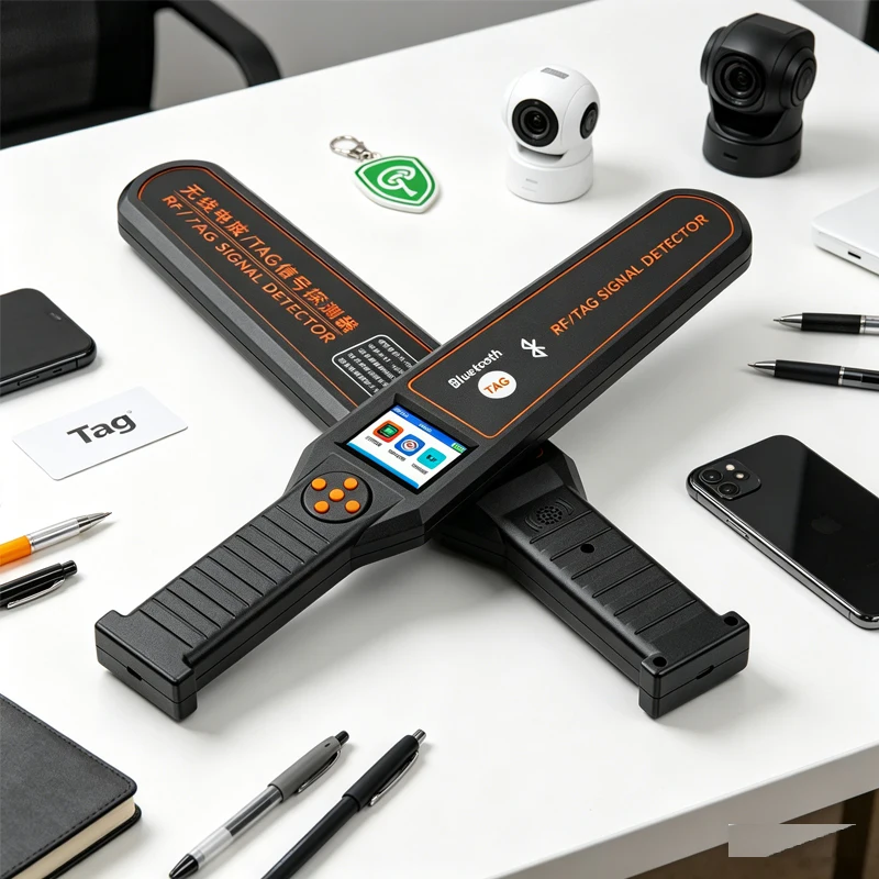 

Professional RF / TAG Signal Detector, Anti Spy Hidden Camera GPS Tracker Bluetooth TAG Finder with 60s Signal Analysis