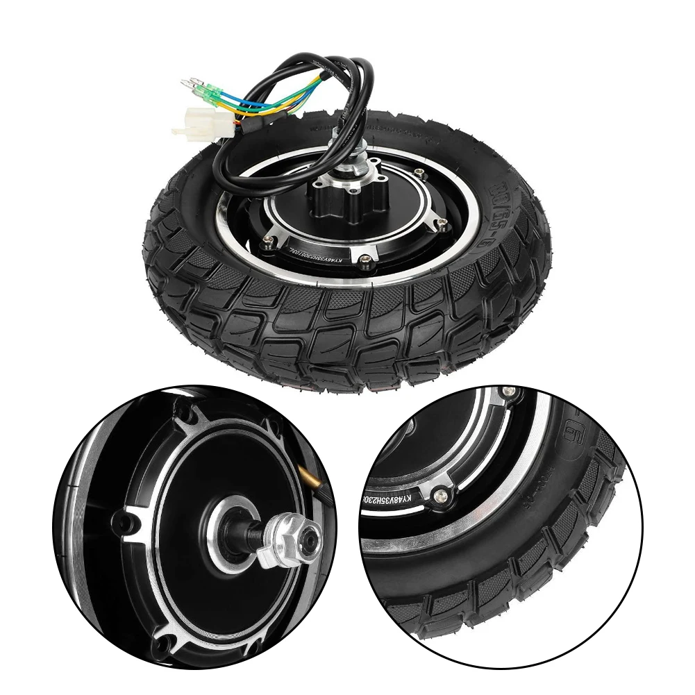 Electric Scooter Motor Wheel 48V 500W 10-Inch Motor Wheel Hub With Air Tires For Kugoo M4 Folding Scooter Wheel Replace Parts