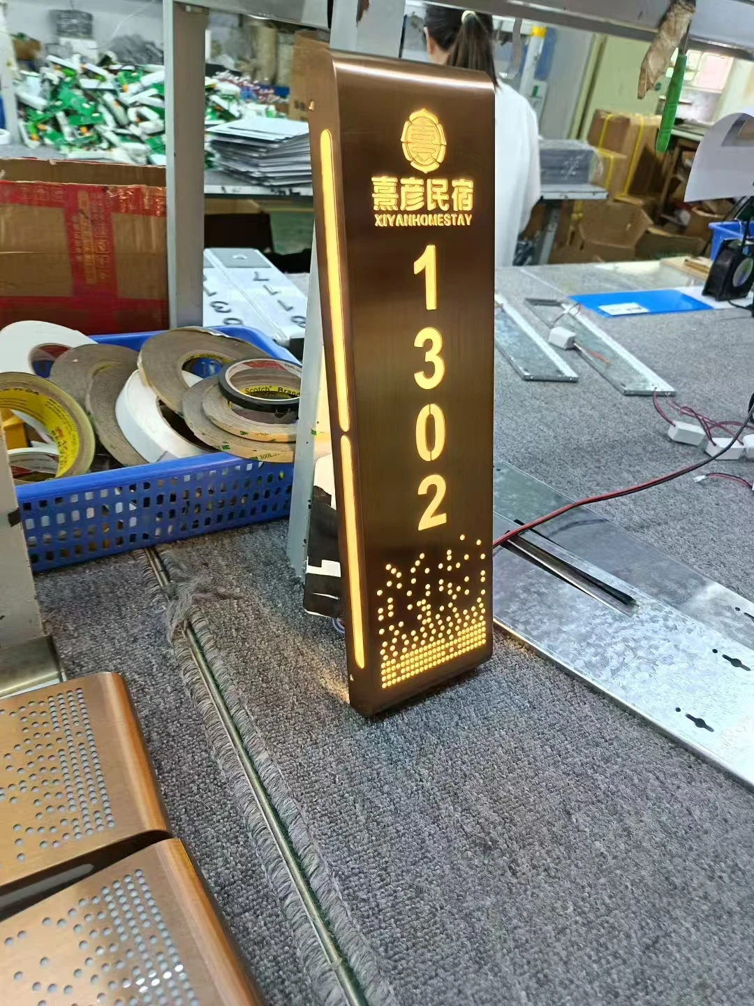 

APCITL Verified Traditional Aluminum Extra Large Custom House Number Sign for Apartment Villa Hotel-Water Resistant Eco-Friendly