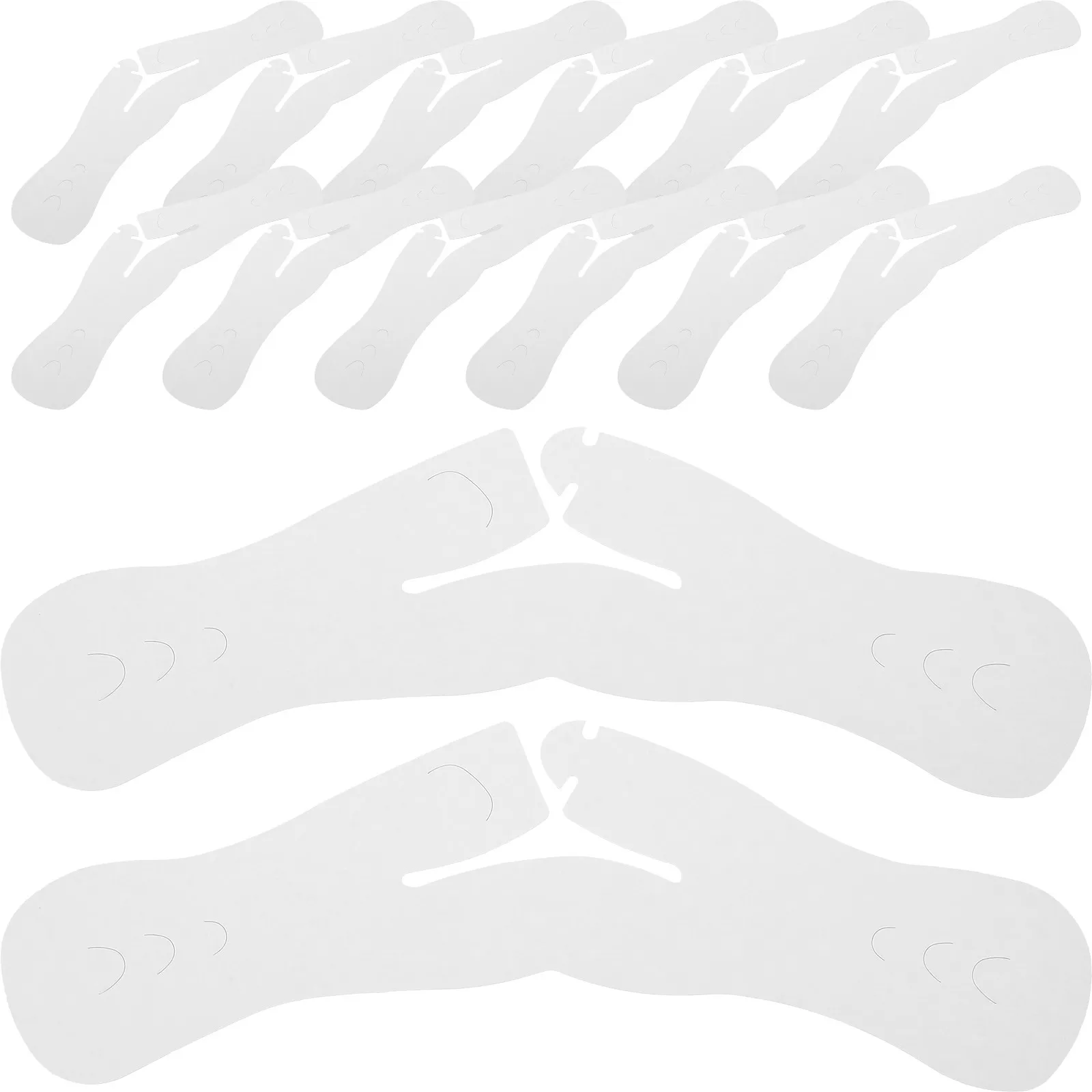 

50Pcs Suit Hanger Shoulder Pads Paper Protectors Prevent Clothes Deformation Multipurpose Hanger Shoulder Pads