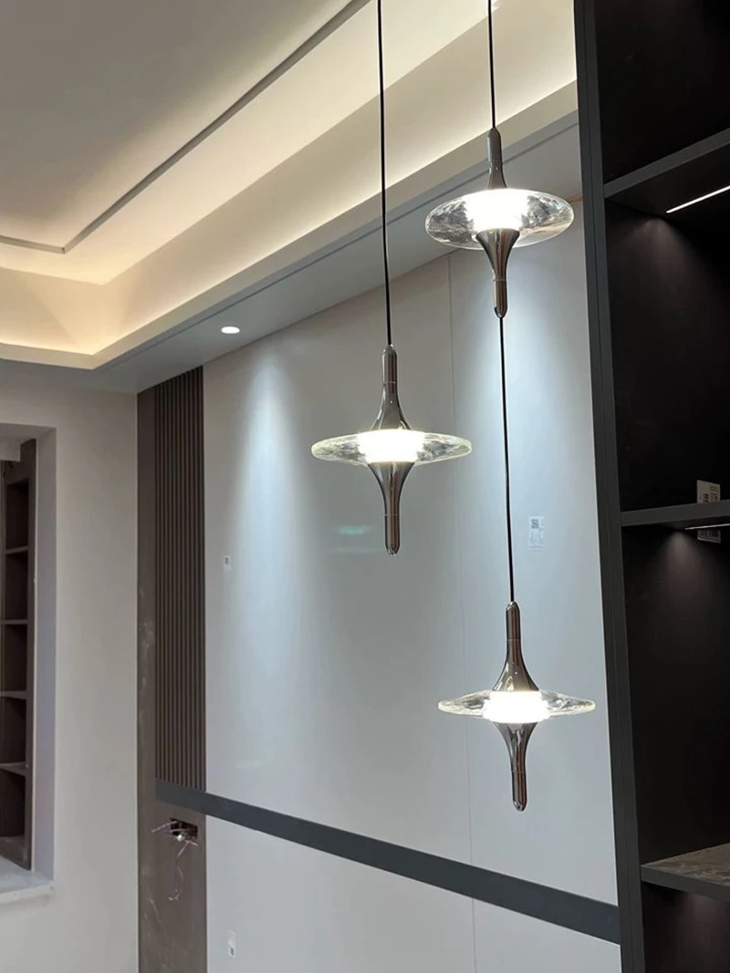 

Italian Crystal Star Pendant Light 2025 Hanging Line Lamp for Living Room Dining Bedroom Loft Staircase Bedside Decor Lighting