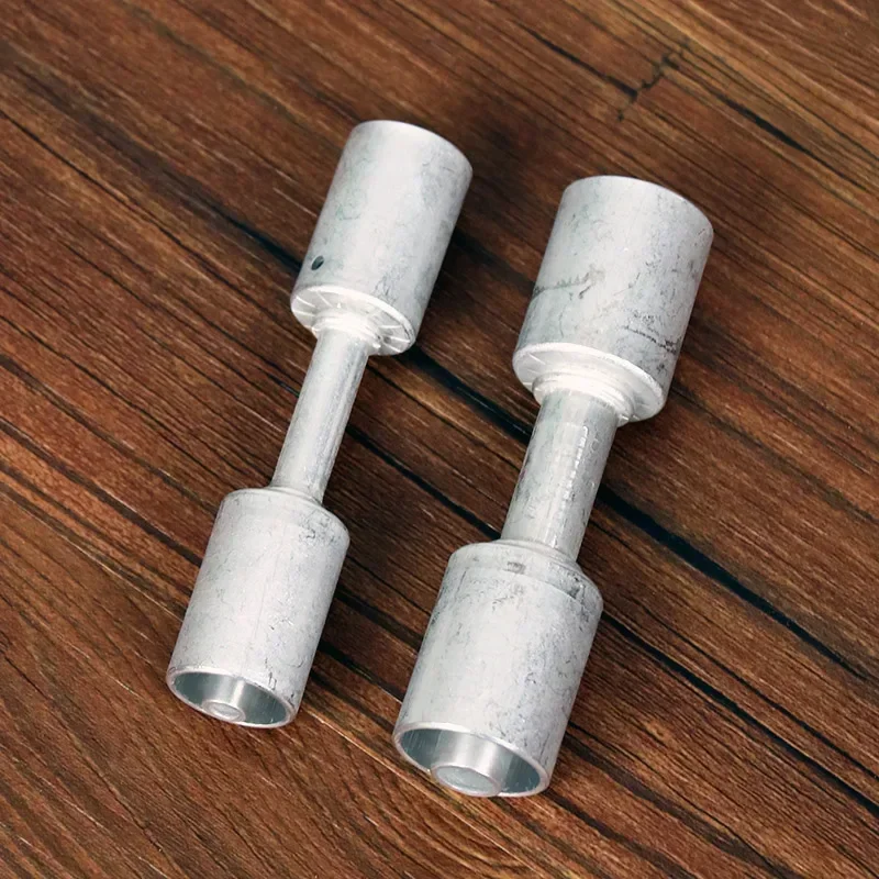 Car Air Conditioning Hose Retrofit Crimp Straight Fitting Aluminum Alloy #6 #8 #10 for A/C Reduced Barrier Hose 3/8 1/2 5/8