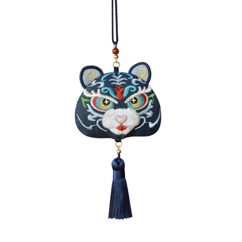 Chinese Style 3D Embroidered Sachet Ancient Blessing Bag Ornaments Portable Dragon Boat Festival Sachet Gift Souvenir