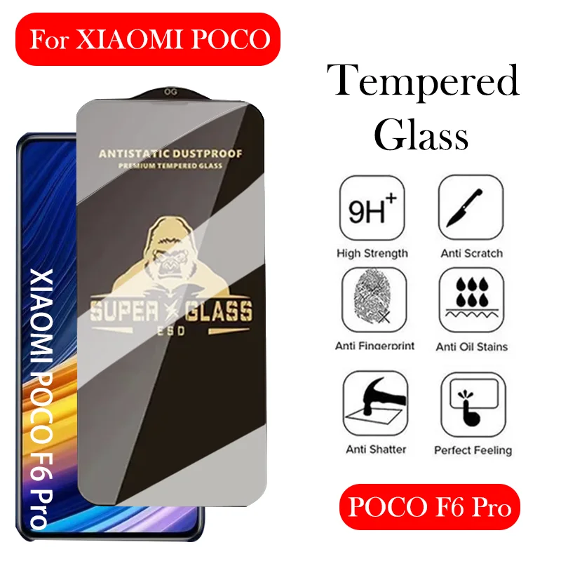 King Kong Gorilla Tempered Glass For Xiaomi F6 F5 F4 F3 F2 F1 Pro Screen Protector for Xiaomi POCO F6 Pro