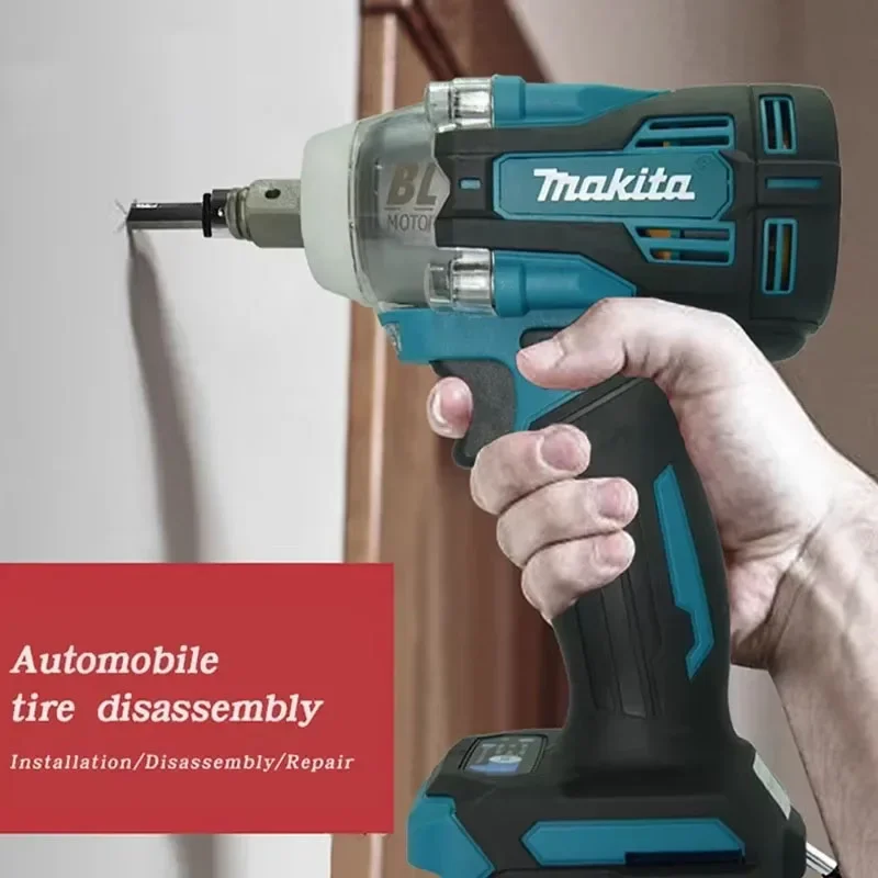 Makita TW004G 630N.m Brushless Screwdriver Machine Cordless Electric Screwdriver Rechargable Drill Driver For 18V Battery