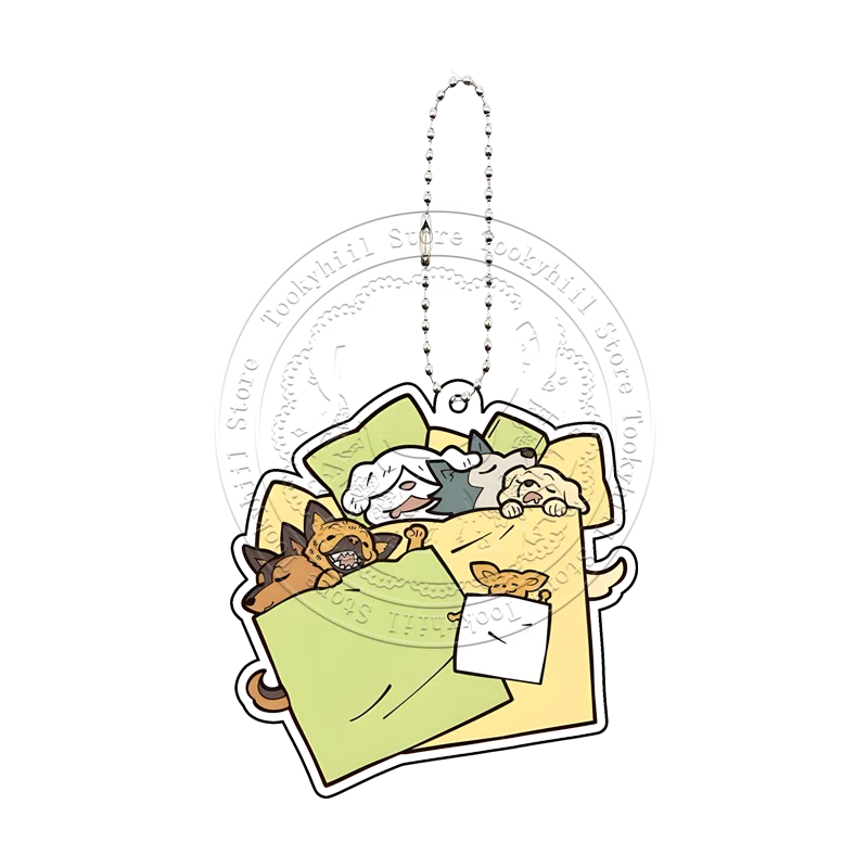 BEASTARS Acrylic Keychain Anime Characters Rouis Legoshi Hal Bag Student Keyring Decoration Accessories Kawaii Couple Set Gift view 3