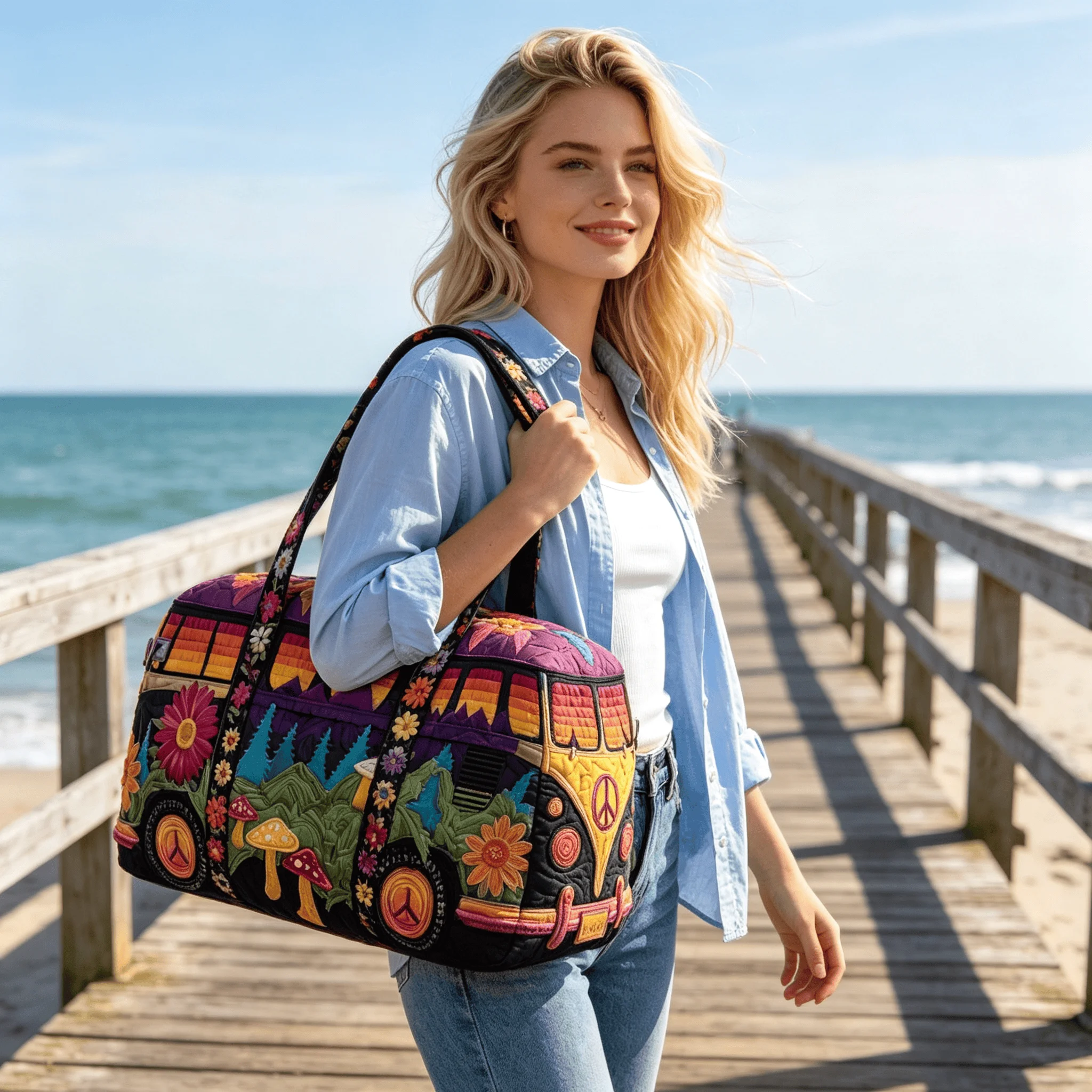 Vintage Bohemian Duffel Bag 3