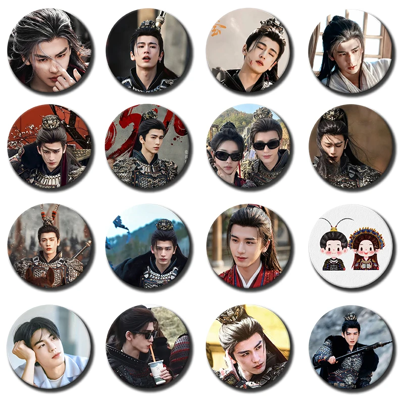58mm 1PC The TV Series Pursuit of Jade X-Xie Zheng Z-Zhang Linghe Badges 58 Mm Round Fans Collect