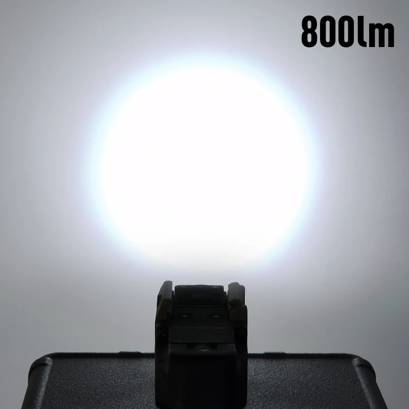 Tactical Metal Flashlight Hight Power 800lumens White Strobe Light Dual Function Switch Fit 20MM Rail Hunting Pistol Weapon Lamp