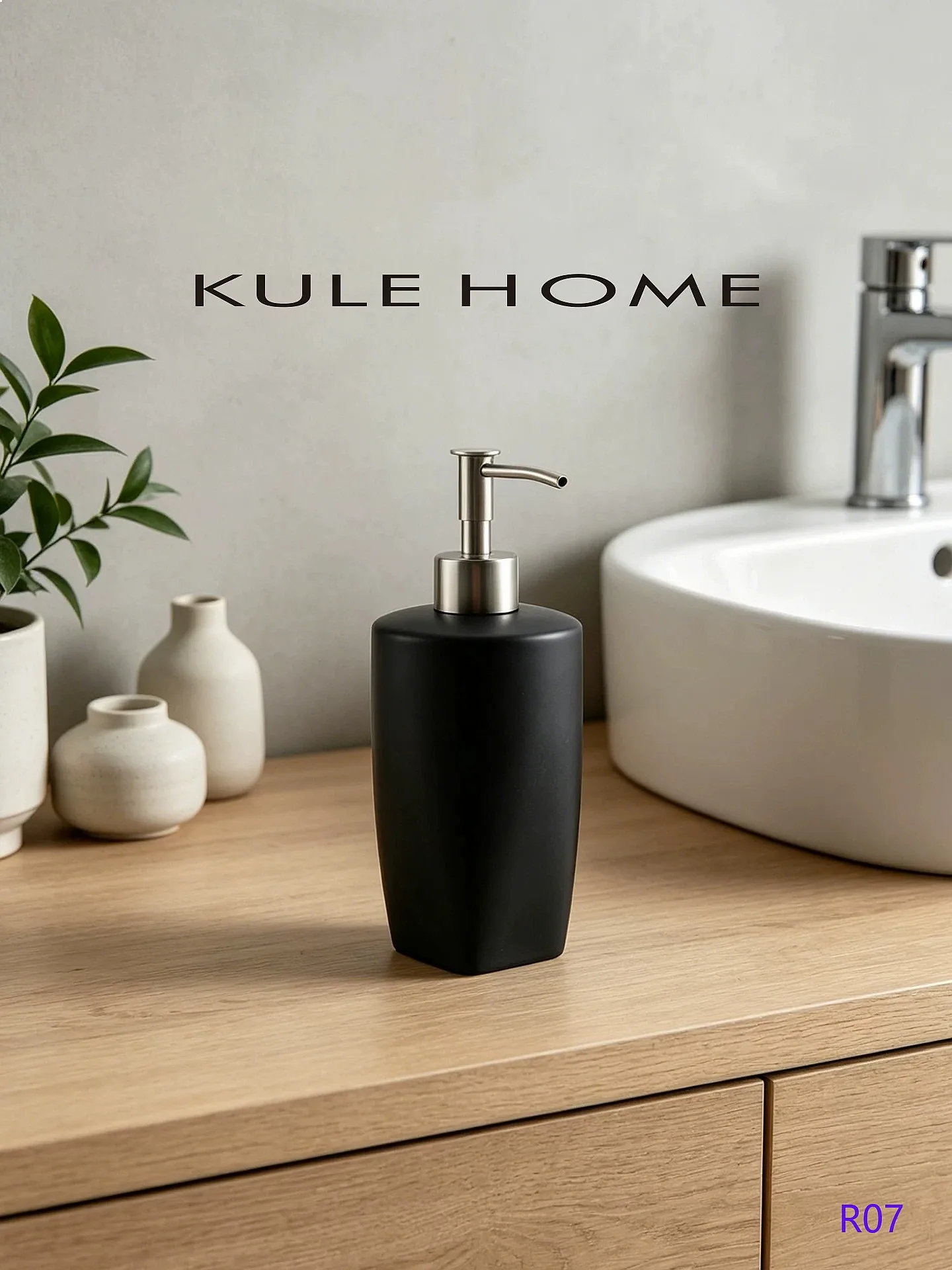 Luxury Ceramic Soap Dispenser Shampoo Body Wash Pump Bottle Hotel