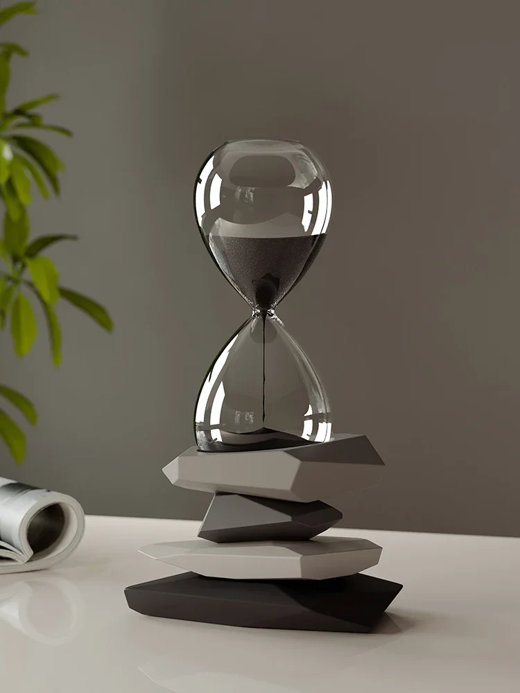 The hourglass ornament symbolizes good office stress relief, home decoration, and housewarming gifts