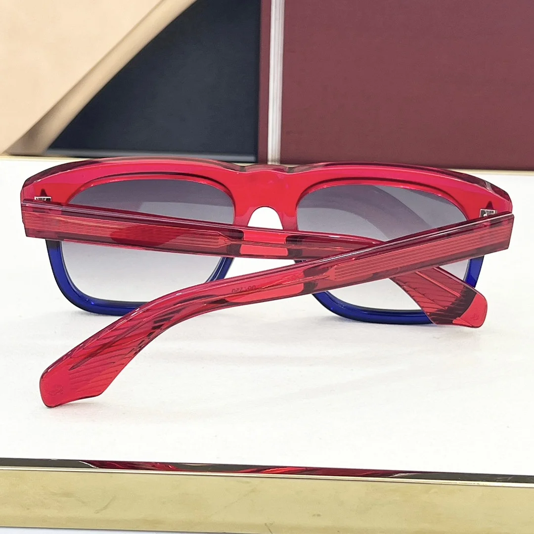 JMM YVES نظارات شمسية مصنوعة يدويًا عالية الجودة 2025 إطار مربع ريترو جديد UV400 نظارات عصرية فاخرة هادئة للجنسين #5