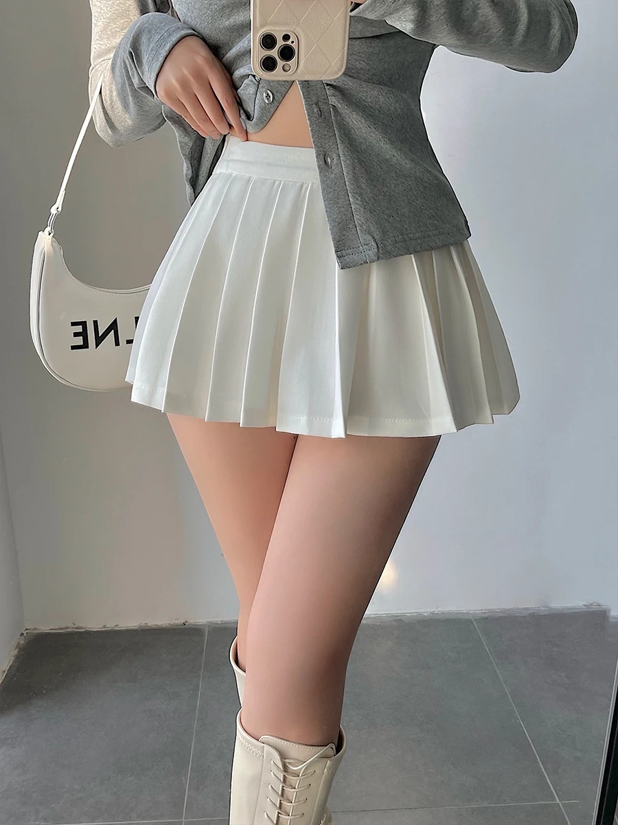 Sexy High Waist Pleated  Skirt Safety Pants Anti-Light YoungGirlDay Short Skirts for Women Spring Fashion Ladies' Skirts