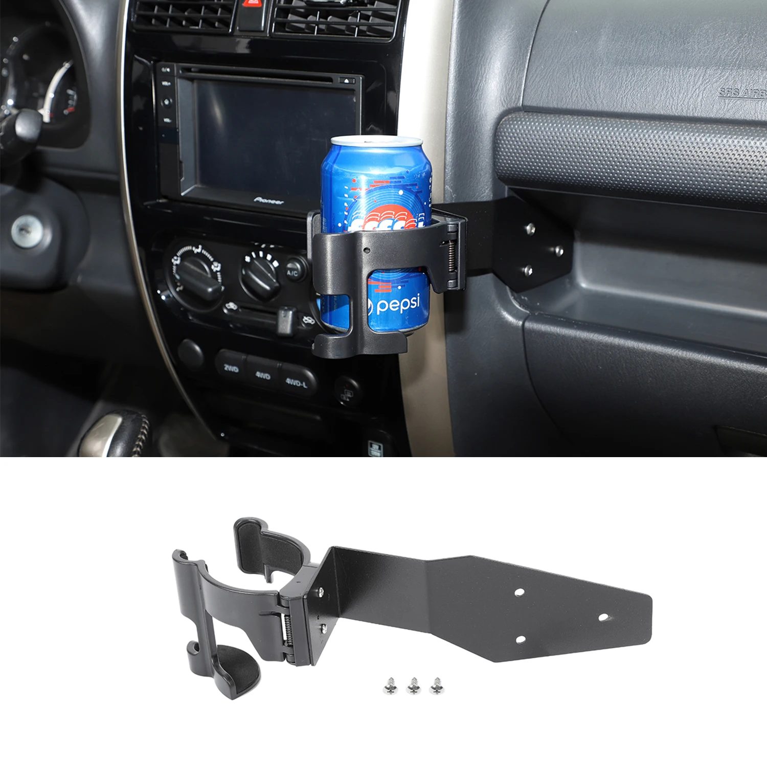 

Car Water Cup Phone Holder GPS Mount Bracket Stand Organizer Multi-Function for Suzuki Jimny JB23 JB43 JB53 2007-2017 Accessory