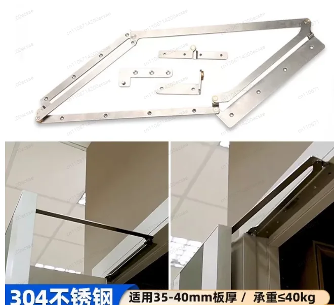 Silent Wide Folding Door Hinge Stainless Steel Hinge Hardware 180 Degrees 90 Degrees Folding Door Hinge 600/700/800/900/1000mm