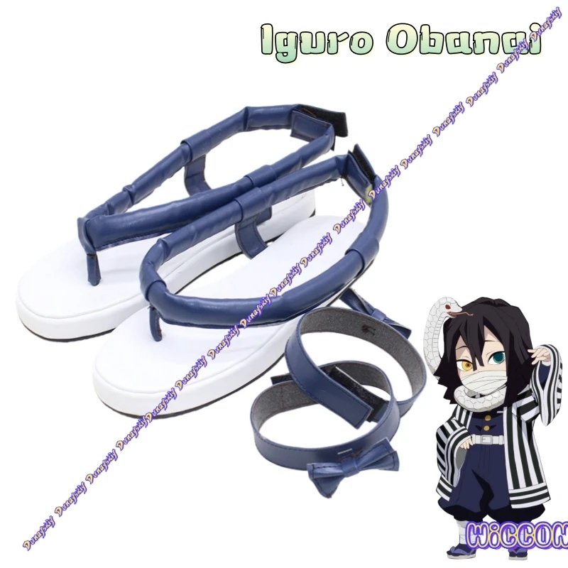 

Iguro Obanai обувь для косплея на заказ, ботинки, костюмы аниме, аксессуары для вечеринок на Хэллоуин