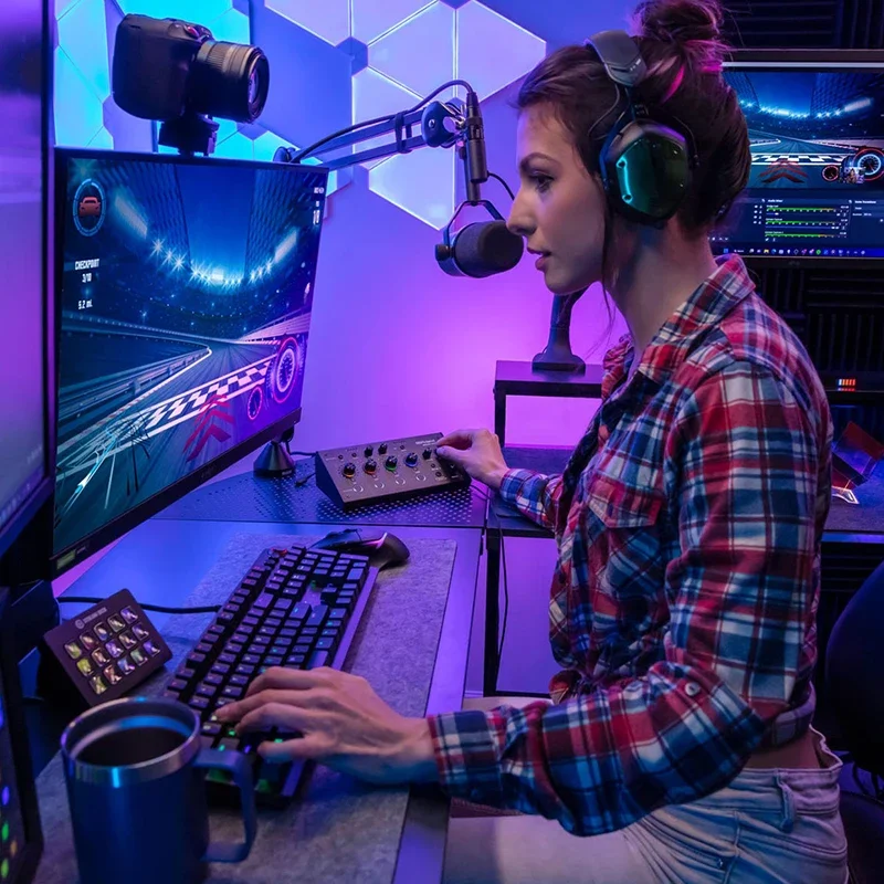 Roland BRIDGECAST Dual Channel Bassoon Sound Card For Game Streamers Seeking High Quality Live Streaming And Gaming Mixer