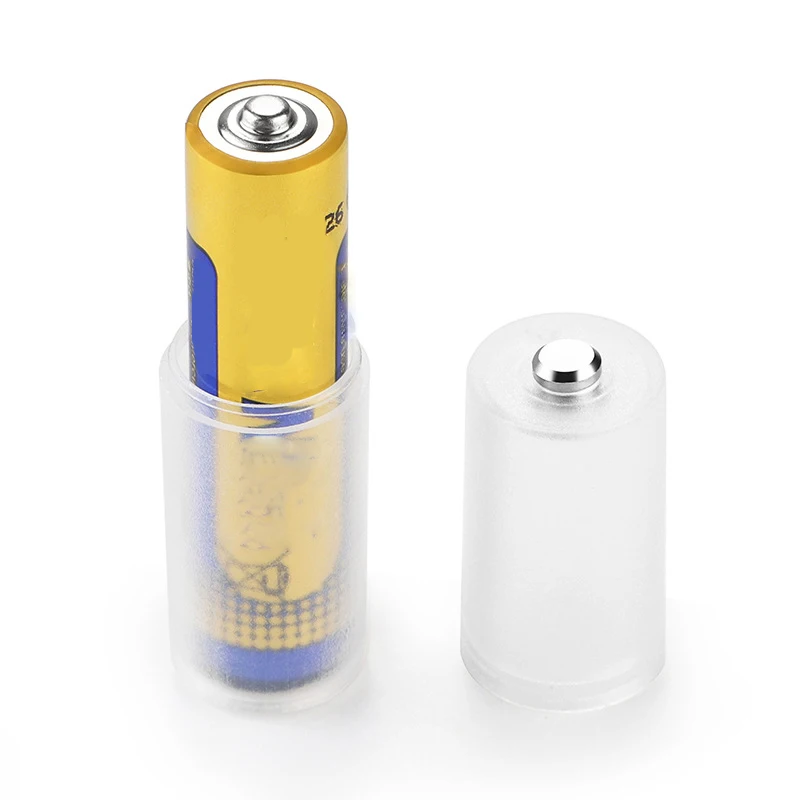 2/4pcs AAA to AA Size Battery Converter Adapter Batteries Holder Negative pole Durable Case Switcher