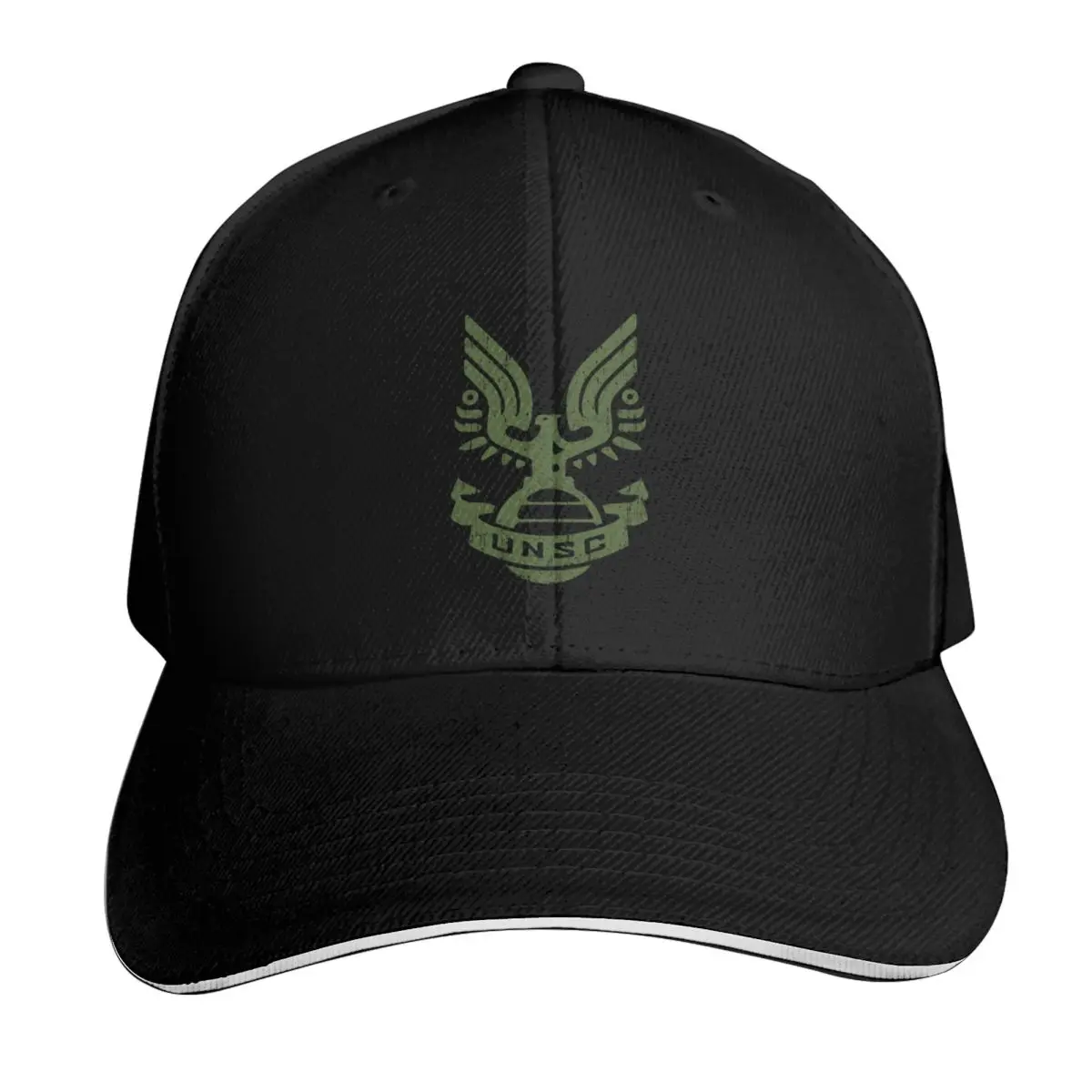 UNSC - Infinite (Chest Pocket Variant) Baseball Cap Quick Dry Performance Cotton Twill Breathable Contrast Two Tone Brim