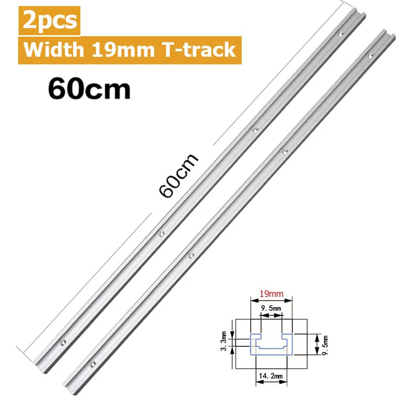Holzbearbeitung DIY Werkzeug Aluminiumlegierung Gehrungsschiene Holzbearbeitung T-Schiene T-Nut für Tischkreissäge Router Tisch – Detail 14