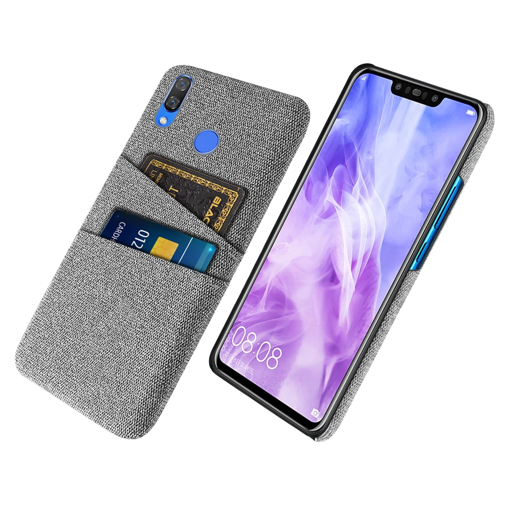 Nova 3 For Huawei Nova 3 Case Dual Card Fabric Cloth Luxury Business Cover For Huawei Nova 3i Nova3i INE-LX2 INE-LX9 Nova3 3 i