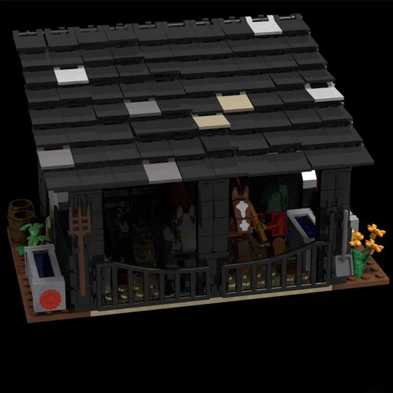 

Набор строительных блоков MOC Big Diorama The Stables, 682 детали, рождественский подарок, простой в сборке, подходит для начинающих.