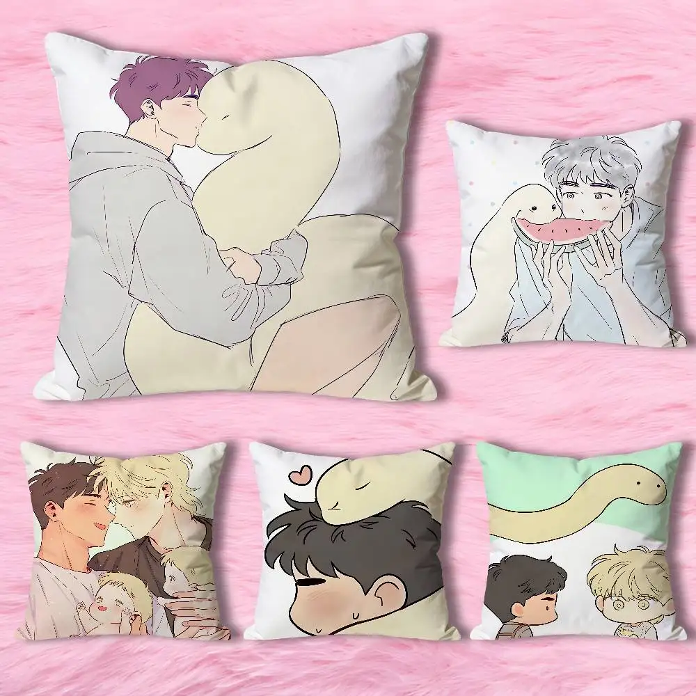 

The Sacred Serpents Seduction Various Sizes Square Pillow Case For Car Home Bedchamber Decor Custom Valentine gift