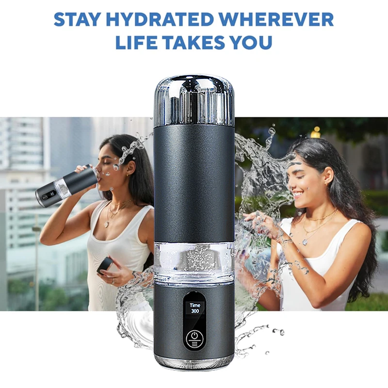 8000PPB Hydrogen Alkaline Drink Water Filter Hydrogen Ionized Water Machine Cup Hydrogen Generator Portable Water Ionizer Health