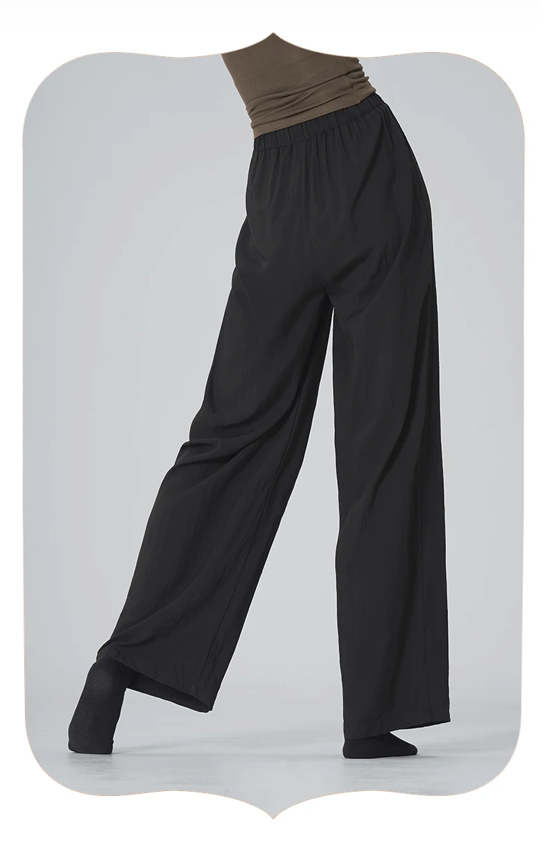 Tops de Danza para Mujer, Top de Malla Fruncido con Hombros Descubiertos y Manga Apilada, Pantalones de Ballet de Pierna
