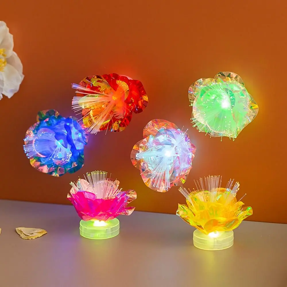 أضواء LED مضيئة من الألياف الضوئية ذات سبعة ألوان، أضواء ملونة متغيرة اللون، أضواء جو إبداعي #5