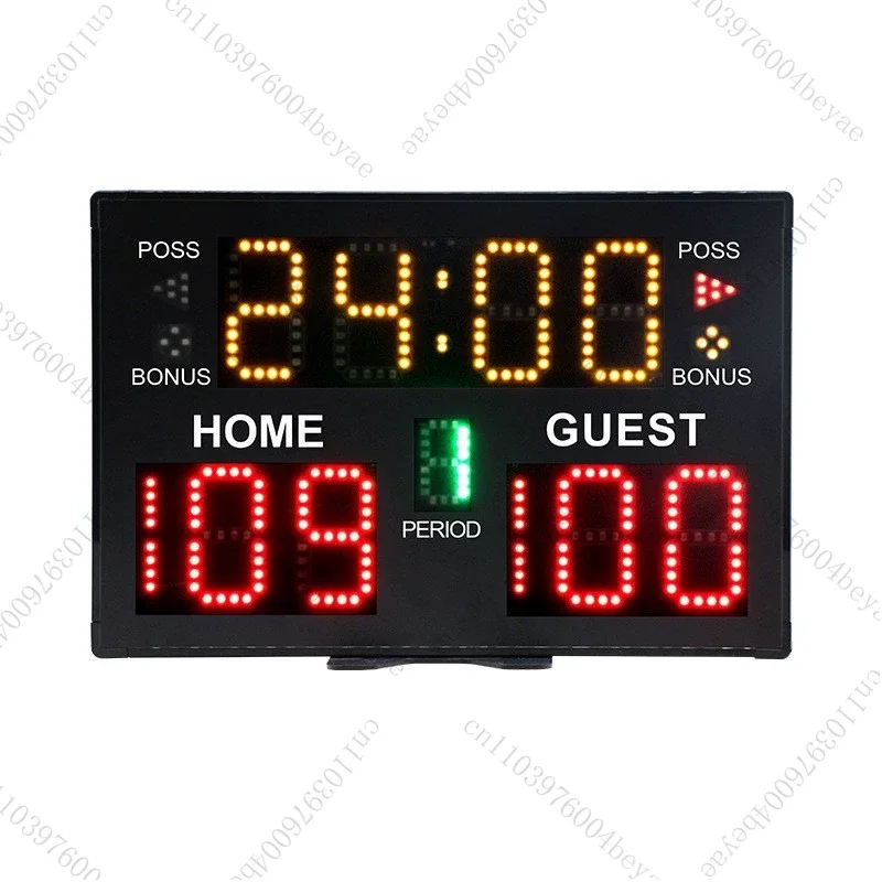 Trépied de comptage de basket-ball, tableau de bord numérique électronique multifonctionnel Portable à Diode électroluminescente murale avec télécommande