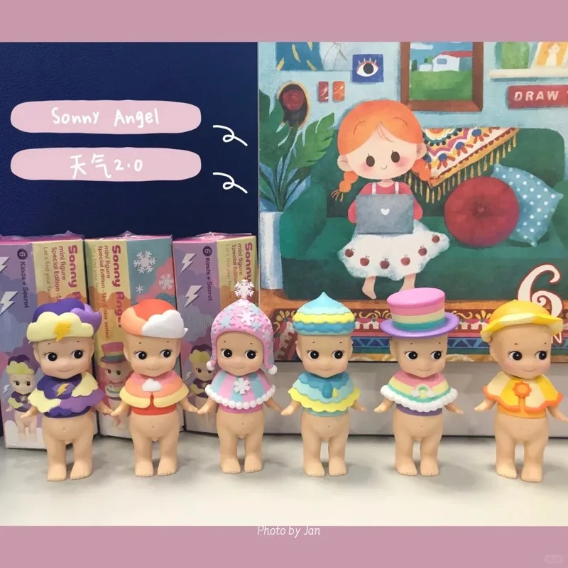 

2025 New In Stock Original Sonny Angel Mini Figure Sky Color Series 2020 Blind Boxes Toy Mystery Box Rainy Snowy Birthday Gifts