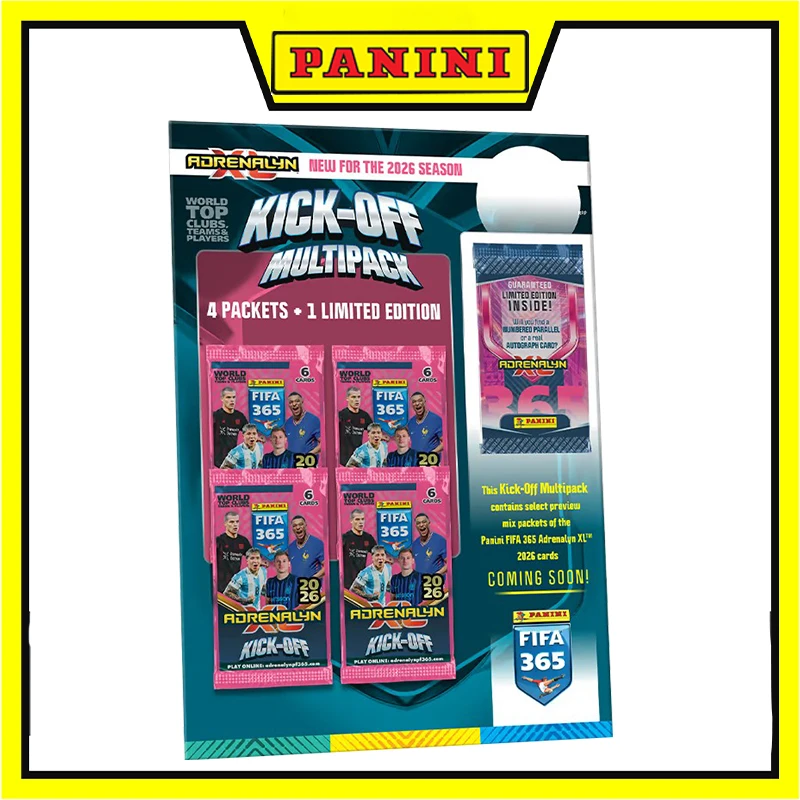 

НОВЫЕ футбольные коллекционные карточки Panini 2026 FIFA 365, Adrenalyn XL