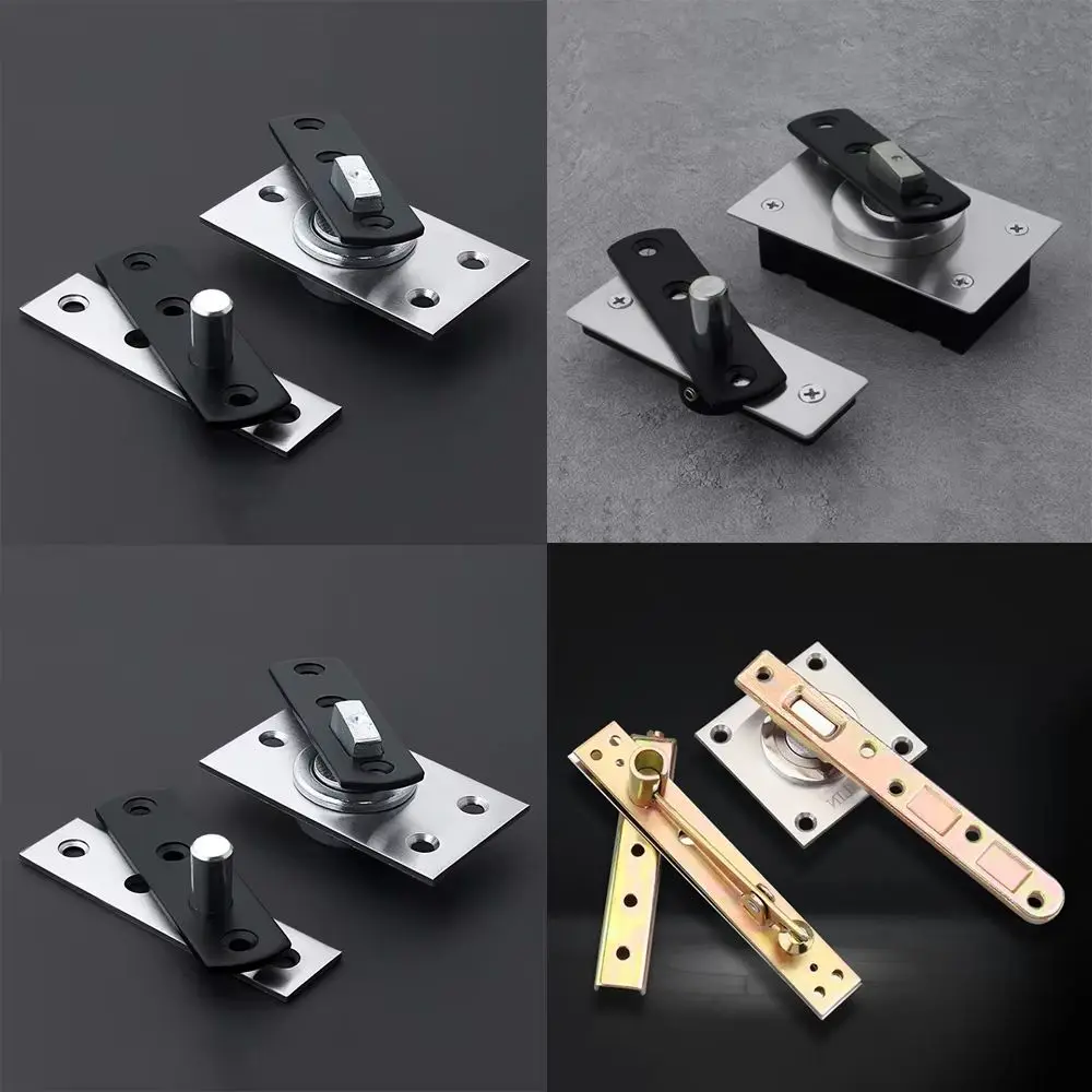 

Brand New 1Set Metal Heavy Door Pivot Hinges 360° Rotary Invisible Door Hinges Background Wall Hidden Hinges Install Up and Down