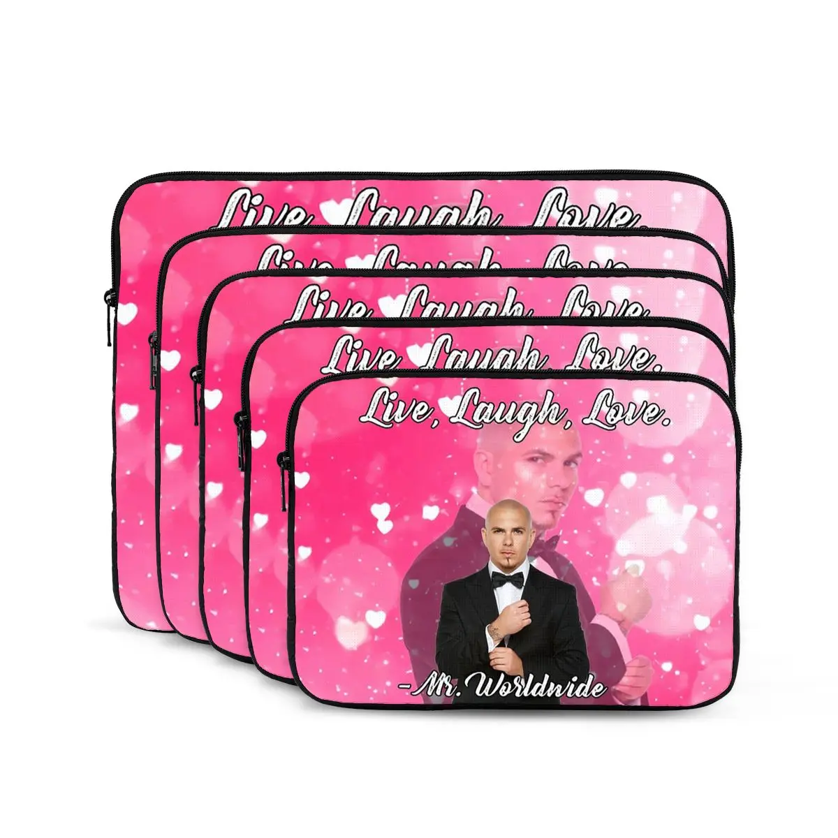 

Mr. Worldwide Says To Live Laugh Love Розовая сумка для ноутбука Чехол для ноутбука Чехол для ноутбука Чехол для планшета Противоударный чехол Сумка