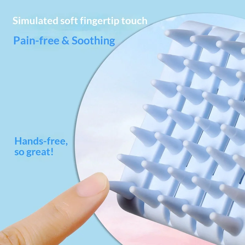 Silicone Scalp Massager Shampoo Brush Soft Silicone Hair Washing Comb Head Massage Shower Hair Care Tool