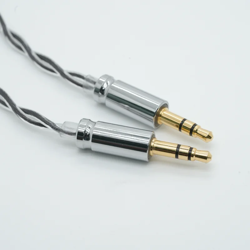ivipQ-44 In-ear Headphone Cable, High-fidelity Upgrade Cable, suitable for 0.78 pin MMCX Dual 3.5 , HD650, HD800, KZ-QDC  IEM