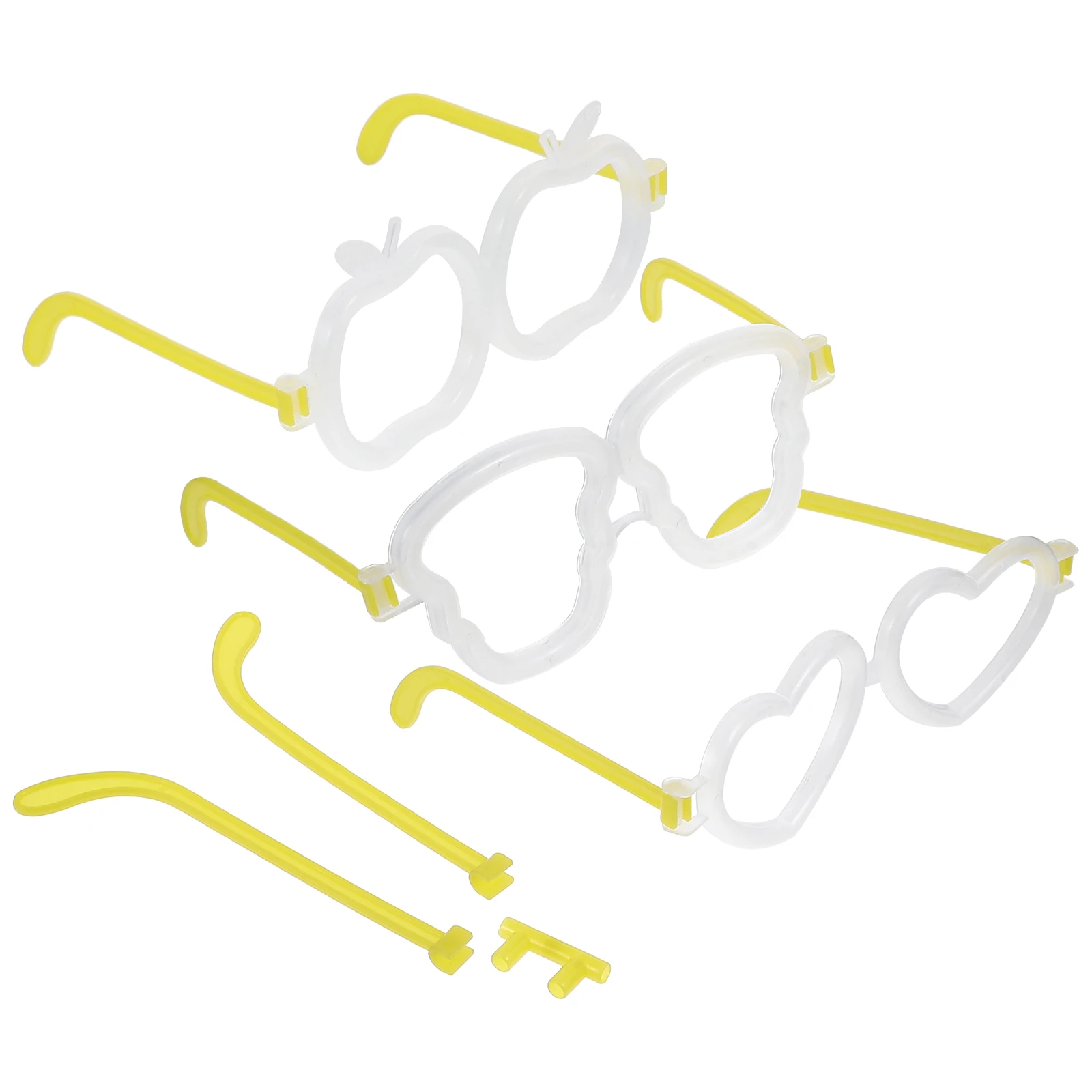 

20 комплектов многоразовых деталей для очков, светящиеся очки, достаточное количество аксессуаров, светящиеся, подсветка, абс, легкий, удобный