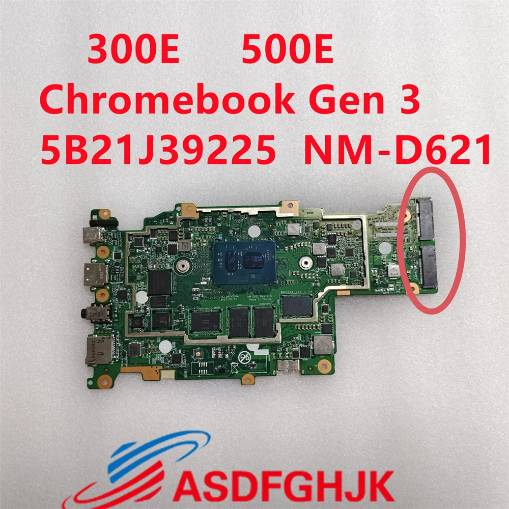 

The original 5B21J39225 is suitable for Lenovo 300e 500e Chromebook Gen 3 laptop motherboard SRKGZ N5100 8GB/64GB NM-D621 BM5068