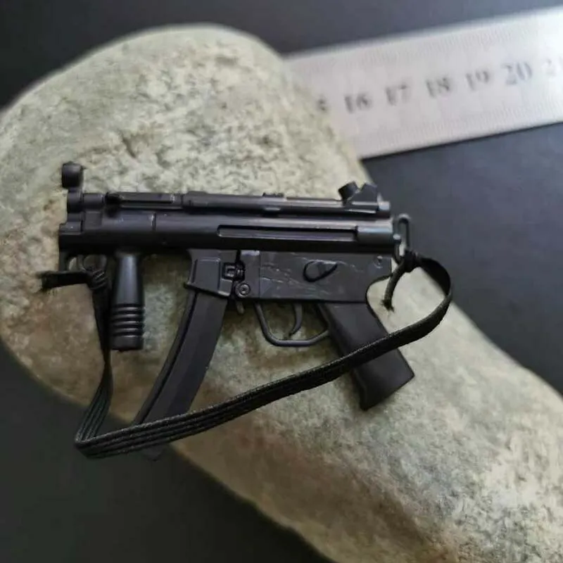 1/6 Schaal Soldaat Wapen Model Pop 1 Tot 6 Micro-punch MP5 MP5K Black Gun Model Action Figure accessoires