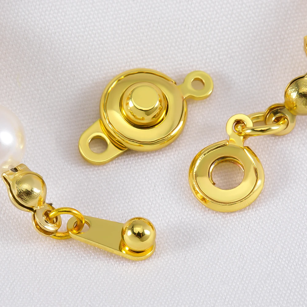 18K Gold Plated Rotate Snap Clasp Connecting Clasps For DIY Bracelet Jewelry Making Supplies Accessories Necklaces Connectors
