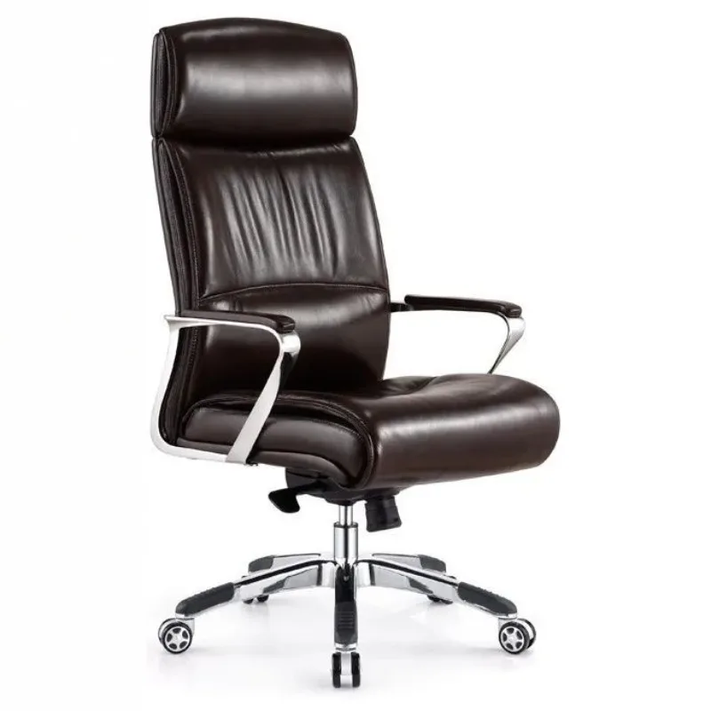

Real cowhide manager boss new president high back office swivel