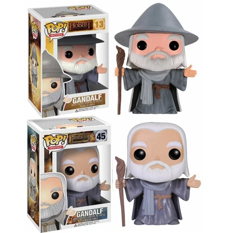 FUNKO POP  NEWest Arrival the Hobbit Gandalf #13 #45 Action Collection Vinyl Figure Model Toys for Children Birthday Gift