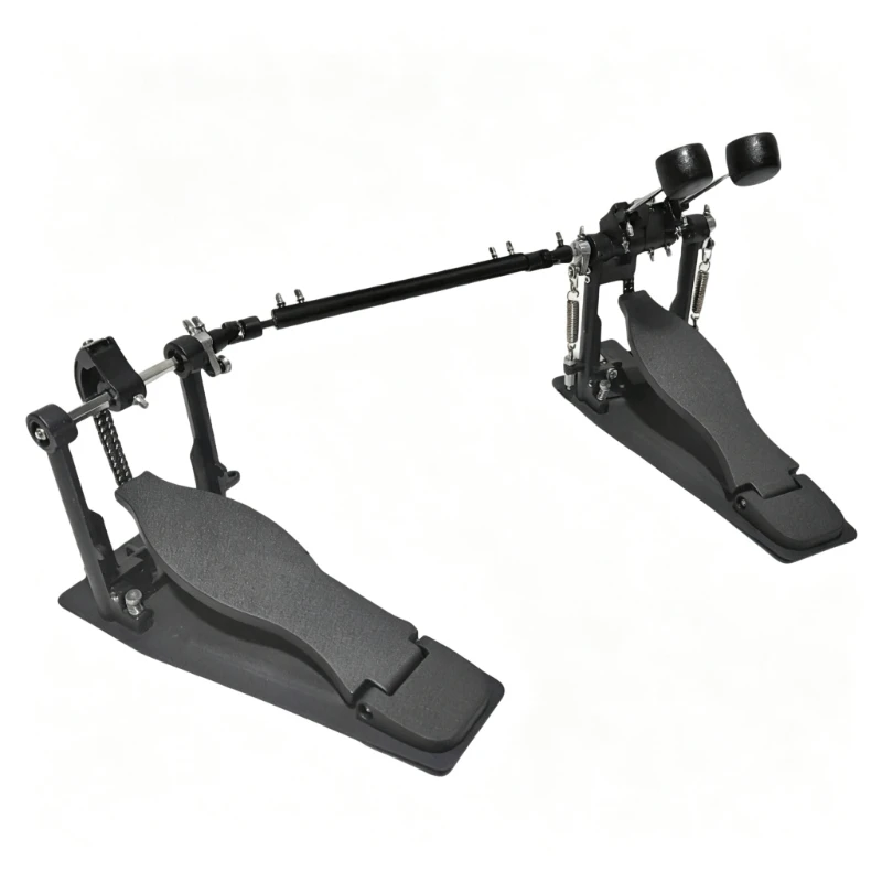 Drum Kit Double Pedals Electroplated Metal Jazz Drum Foot Pedal Double Chain Drums Hammer Percussion Instruments Accessories