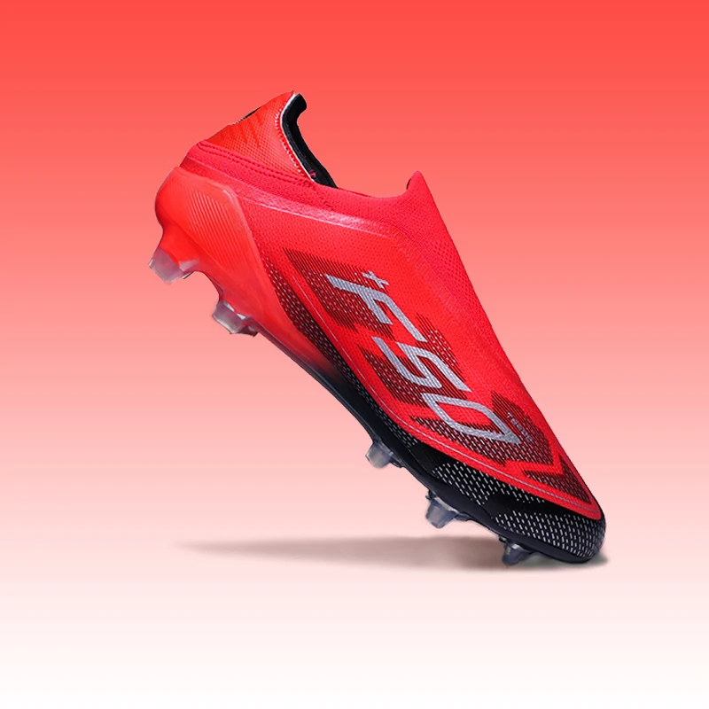 

Without-Lace F50Pro Mens Soccer Shoes Boys FG Football Boots Long Spikes Training Sports Sneakers Filed Football Shoes eur 35-45
