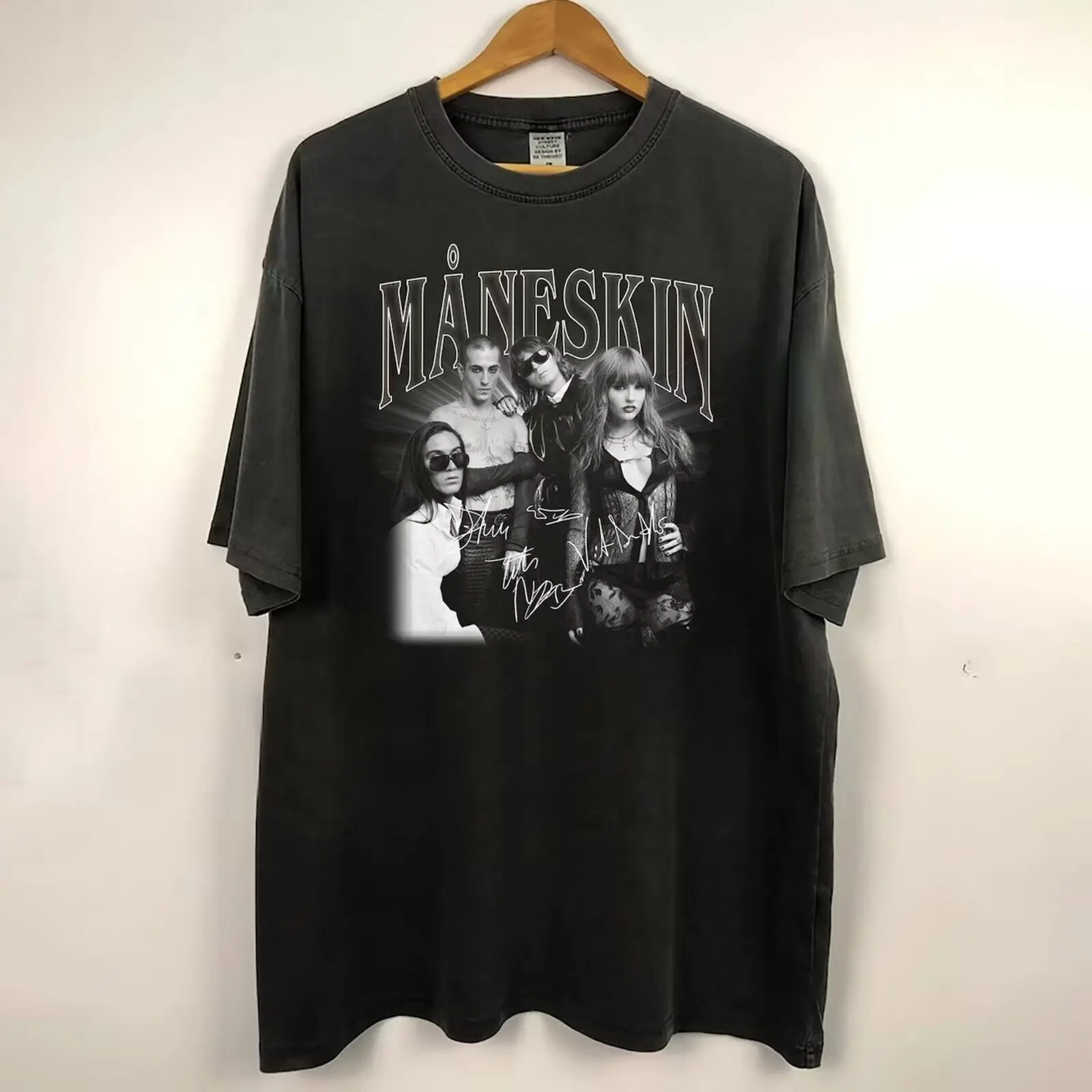 Maneskin-algodão camiseta, roupas de Natal, 1 cm357