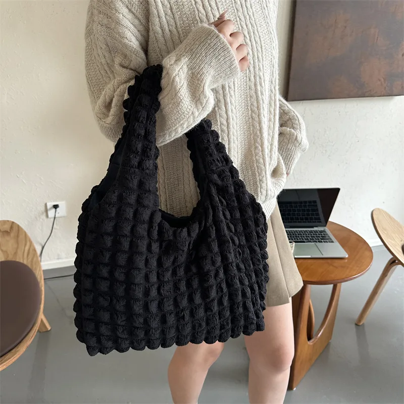 Women Shoulder Bag Small Tote Bags for Women Versatile Cloud Pleated Bag Niche Handbag Purses Mother Kids Bag for Girl Сумка Sac