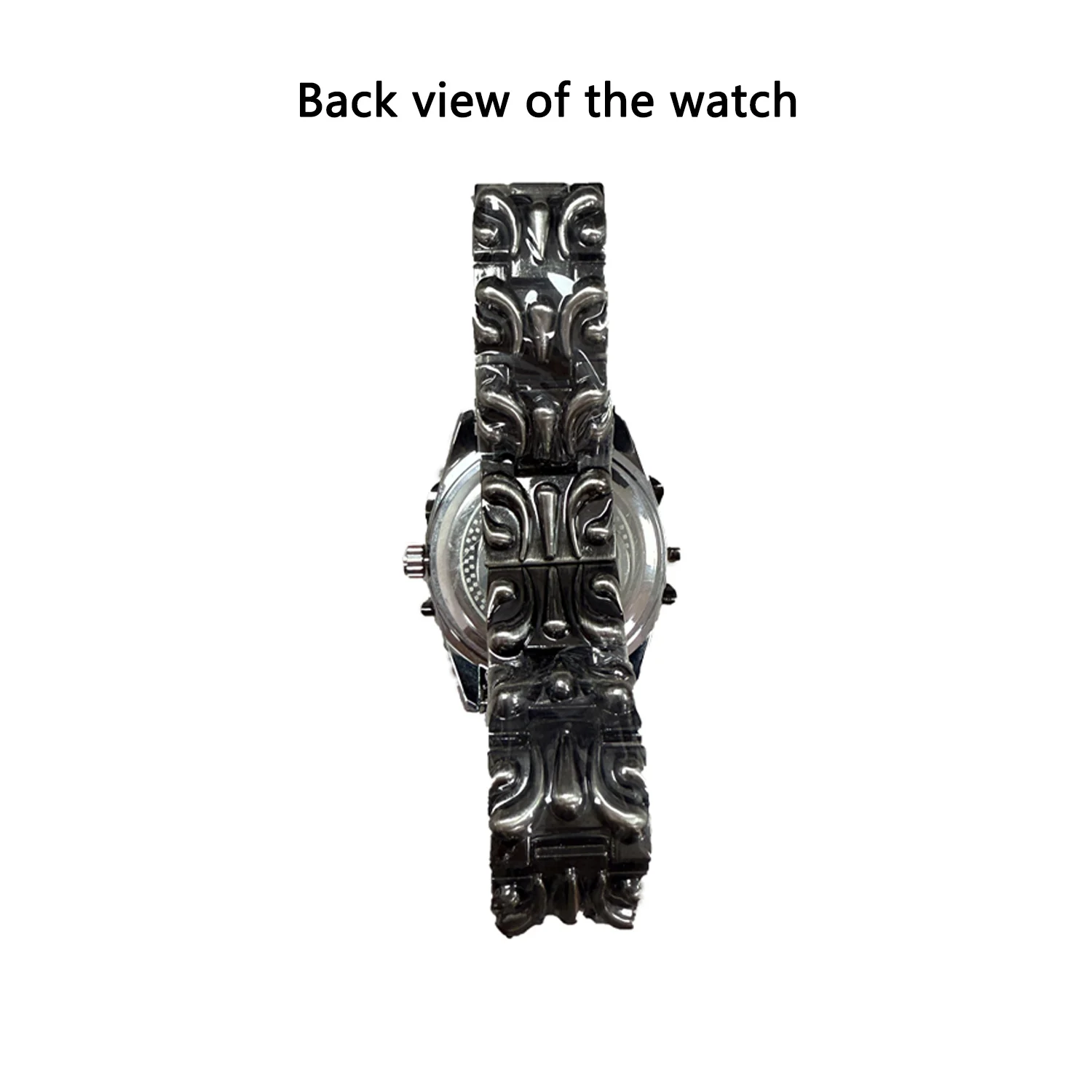 Jam Tangan PINTIME Dragon-Claw Custom Hitam Quartz  Jam Tangan Pria Gaya Y2K Unik  Hadiah Unik Kustomisasi Foto