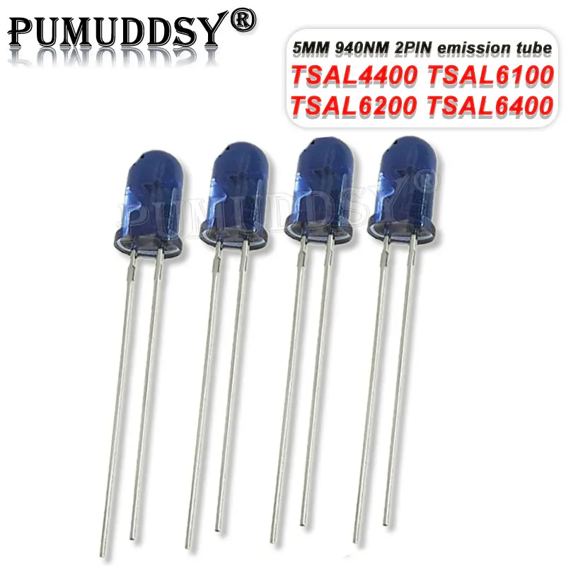 

10PCS 2PIN940NM Infrared EmissionTube Diode EMITTER High sensitivity IR 3- 5mmTSAL4400 TSAL6100 TSAL6200TSAL6400 4400 6100 6200