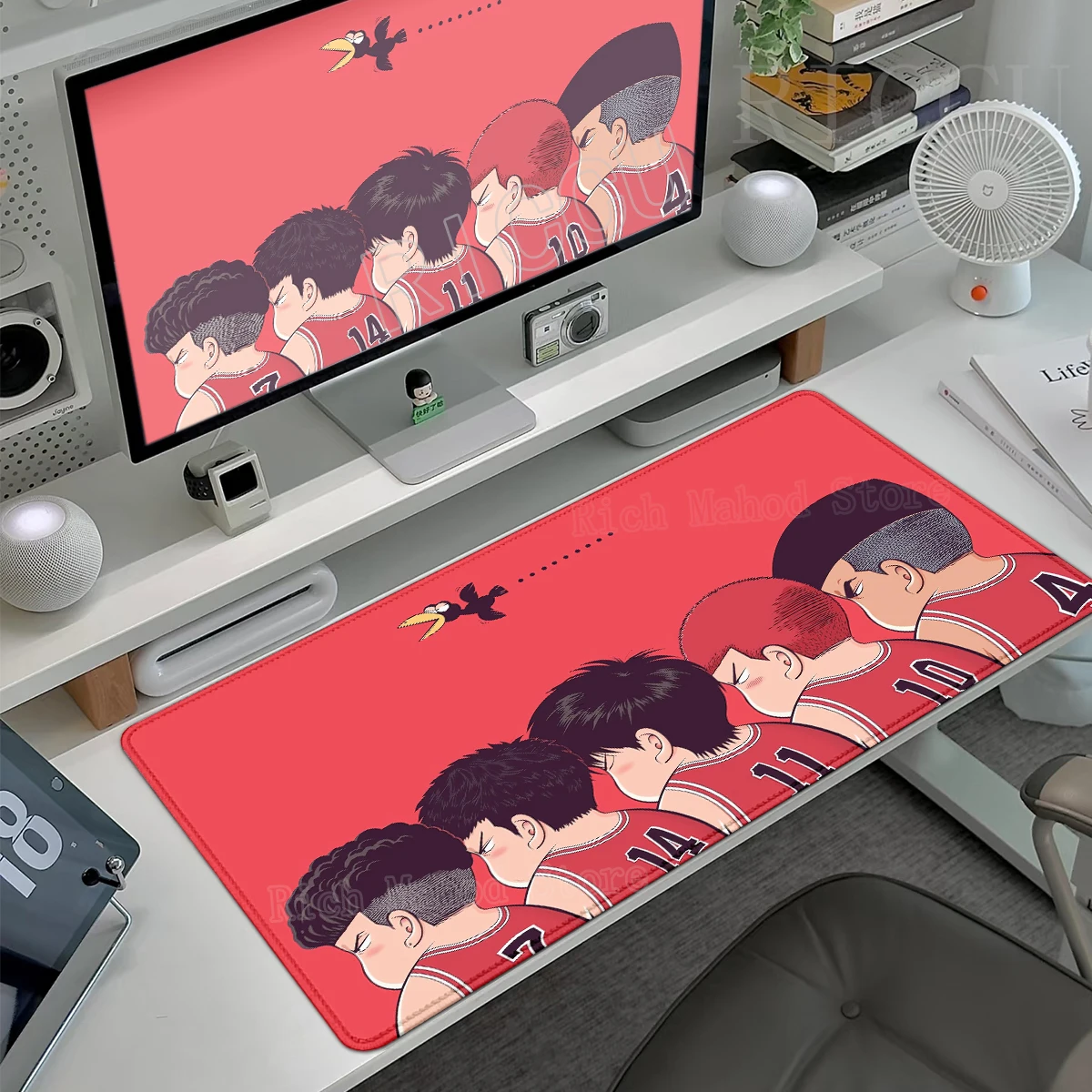 

Anime Slam Dunk Mousepad Gamers HD Printing Computer Mouse Pad XXL 90x40cm Mat Desk Accessories Mechanical Keyboard Extended pad